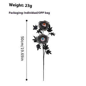 Nuevo Ramo de Hojas de Arce con Ojos Terroríficos para Halloween, Decoración para el Hogar con Atmósfera Horrible - Product Image 5