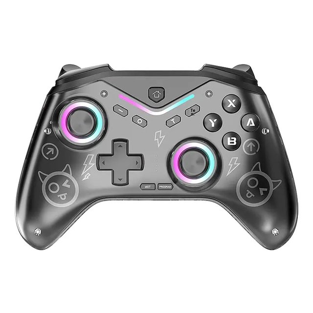 CM-619 Wireless Mobile Gaming Controller RGB Light with Hall Rocker Vibration BT Gamepad for Switch/Steam/IOS/Android