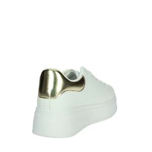 Sneakers Chunky da Donna Bianche con Cuore Dorato e Strass, Stile Platform - Product Image 3
