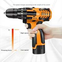 Kit de perceuse électrique multifonctionnelle avec batterie au lithium, garantie 1 an, pour travaux industriels, rénovation domestique, bricolage, entretien quotidien, OEM, coffret rigide