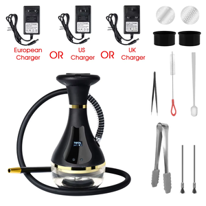 Mini <span class=keywords><strong>Cachimba</strong></span> <span class=keywords><strong>de</strong></span> Acero Inoxidable con Caja <span class=keywords><strong>de</strong></span> Regalo, Iluminación LED y Gestión <span class=keywords><strong>de</strong></span> Calor - Set <span class=keywords><strong>de</strong></span> Regalo <span class=keywords><strong>de</strong></span> Lujo para Uso Doméstico Familiar - Product Image 5