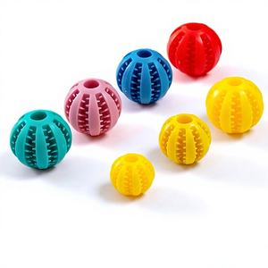 Pelota Dispensadora de Comida para Perros, Juguete Masticable Duradero para la Dentición, Rompecabezas Antiaburrimiento, Limpieza Dental y Escondite de Alimentos - Product Image 1