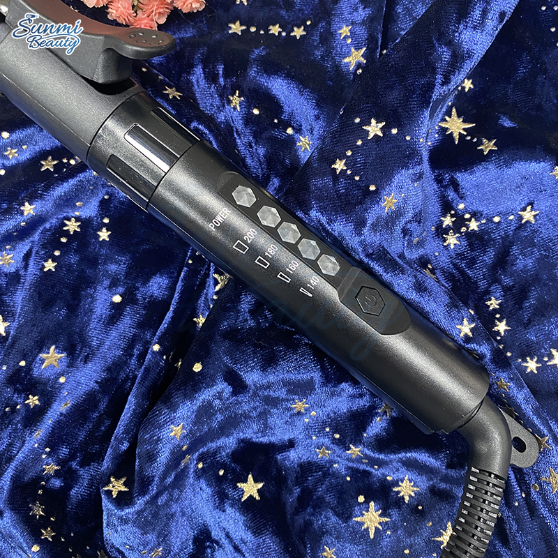 360 Degree Rotating Wire Rotation Hair Curler Ceramic Ionic Curling Iron Hair Waver Hair Styling Tools Set