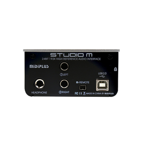 Midiplus Studio <strong>M</strong> Factory Direct Sale 24Bit 192KHz 1 in 2 Out USB <strong>Audio</strong> <strong>Interface</strong> Recording Sound Card for Live Recording - Product Image 2