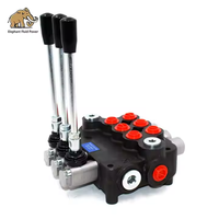 Vanne multi-directionnelle 80L à 3 poignées, vanne de commande directionnelle P80, vanne hydraulique à 3P80 bobines, joystick