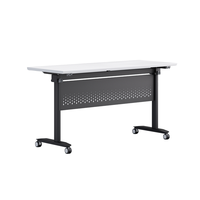 Bureau de groupe de formation pliable moderne Commercial Table d'étude de salle de séminaire mobile coulissante Durable pour Table pliante d'école de bureau
