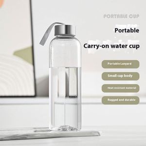 Bouteille d'eau en verre borosilicate écologique certifiée FDA avec manchon en néoprène 500ml 1000ml, logo personnalisable pour jus, compatible lave-vaisselle - Product Image 1