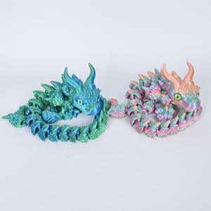 โมเดลมังกร<span class=keywords><strong>ทะเล</strong></span>แบบข้อต่อเคลื่อนไหวได้ ขนาด 69 ซม. พิมพ์ 3 มิติ วัสดุ PLA สีรุ้ง สำหรับตกแต่งบ้านและสำนักงาน - Product Image 2