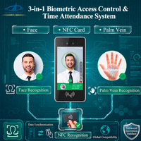 RA08 Reconocimiento Facial y de Venas de la Palma de la Mano, Autenticación Biométrica NFC, Verificación de Identidad sin Contacto