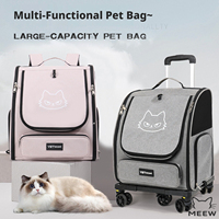 Sac de transport pour animaux de compagnie multi-poches, respirant et pliable, pour petits chats et chiots, voyages en voiture