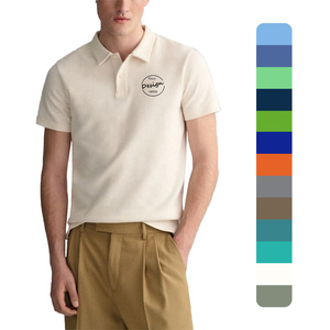 Wholesale Custom Logo Bulk Office Work Polo Shirts Slim Fit Luxury Polo Shirt Short Sleeve Men Polo Shirts With Button