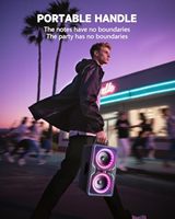 Boombox Hotlemon 240W avec fonction karaoké - Entrée micro intégrée, basses puissantes, 15 heures de lecture, TWS, enceinte portable d'extérieur
