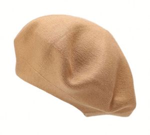Solid Color Hat Classic Casual and Chic Lightweight Cap <b>Beret</b> Hats for Women Holiday Wool French Style - Product Image 1