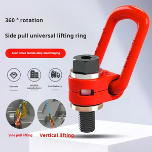 Anneau de levage pivotant à 360 degrés, point de levage à vis moulée haute résistance, manille universelle pour la levée et l'attelage, 90 lb, garantie 1 an - Product Image 2