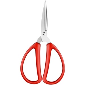 Baolian Household Scissors 2.2Mm Thick Blade Stainless Steel <b>Red</b> Handle For Cutting Paper And Craft Use - Product Image 3