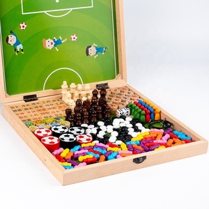Coffret cadeau multifonctionnel 8 en 1 en bois Fast Sling Shot Puck Combo Game <span class=keywords><strong>Ludo</strong></span> - Product Image 6