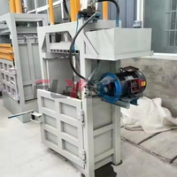 Prensa Hidráulica Vertical Multifuncional para Empacar Fibra de Coco, Heno, Aserrín, Plástico y Ropa Vieja, Empacadora Cuadrada
