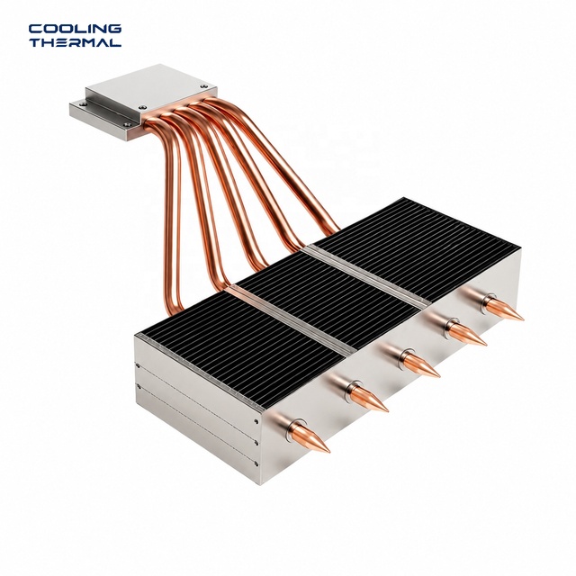 Custom Heat Pipe Heatsink With Aluminum Stamping Fin for Computer