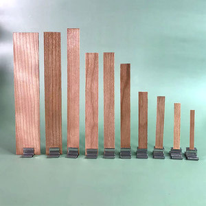 Mèches de bougies en bois 100 % naturelles de haute qualité, sans fumée, avec support en <span class=keywords><strong>fer</strong></span>, faciles à utiliser, sûres, longue durée, pour bricolage multi-bougies - Product Image 3