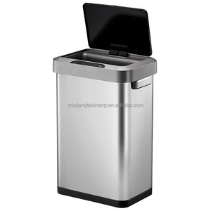 EKO <span class=keywords><strong>Horizon</strong></span> Poubelle à détecteur de mouvement en acier inoxydable brossé de 11.9 gallons, poubelle de cuisine 45 litres - Product Image 4