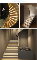 Contrôleur d'éclairage d'escalier MS032Z Zigbee 3.0 Tuya avec détection de mouvement PIR, 32 marches, DC5-24V pour kit d'éclairage d'escalier LED de villa duplex OEM