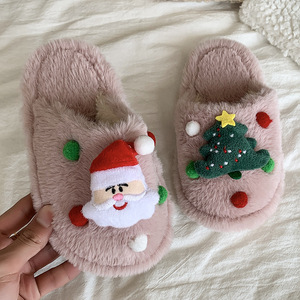 Zapatillas de Felpa Versátiles con Suela Plana para Niños, Otoño-Invierno 2026, Diseño Navideño - Product Image 4