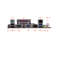 ELSKY nueva placa base barebones J6412 VGA LVDS 2LAN * RJ45/RJ11 NGFF1(M.2) LPT/PCI/PS COM/RS232 6 * USB 20Pin ATX placa base