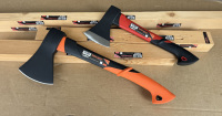 Hache portable à manche en bois et tête en acier, multi-usages, industrielle, pour le camping en plein air, tactique, de survie