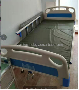 I Care Multifunctional Manual Patient <b>Bed</b> with 2 Functions, Anti-Fall <b>Side</b> <b>Rails</b>, and Stainless Steel IV Stand - Product Image 5