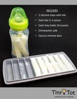 Silicone de qualité alimentaire (plateaux à lait) plateaux de stockage pour congélateur de lait maternel réutilisables congeler et conserver votre lait et vos aliments pour bébés