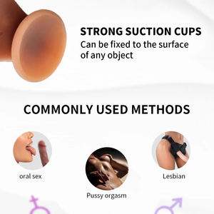 Consoladores de prepucio para mujeres Consolador más barato de 6 pulgadas Productos sexuales para adultos Masajeador de punto G <span class=keywords><strong>Sexual</strong></span> personal - Product Image 4