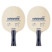 Lame de tennis de table K 1 en faux carbone, 5 plis de bois pur, poignée droite et horizontale, haute précision, raquette de ping-pong
