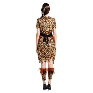 Gioco di ruolo femminile dell'età della pietra leopardato stampa ACDG-021 Costume da uomo delle caverne della giungla - Product Image 6
