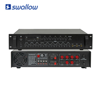 Amplificateur de sonorisation 5 zones P6 avec USB/SD/Bluetooth/FM 120W 650W