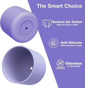 Bota de silicona para botella de agua, 24oz, 40oz, funda protectora antideslizante para gimnasio, parachoques inferior, botella de acero inoxidable con tapa giratoria FreeSip - Product Image 6