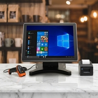 12-дюймовый POS-терминал «все в одном» с кассовым аппаратом, ПО для Windows/Android, система POS для ресторанов, в продаже
