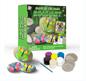 Kit lukisan batu karang bersinar dalam gelap tidak beracun seni lukis gambar DIY edukasi anak - Product Image 1