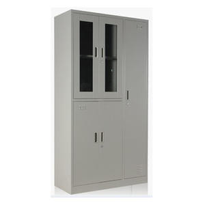 خزانة فولاذية خزانة معدنية لتخزين الأثاث المكتبي خزانة معدنية مخصصة مع بابين انزلاقيين - Product Image 6