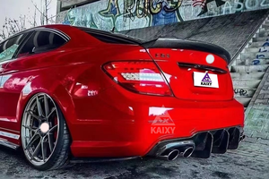 <span class=keywords><strong>Spoiler</strong></span> in fibra di carbonio stile Vorstein per <span class=keywords><strong>Mercedes</strong></span> Benz W204 C63 AMG posteriore del bagagliaio - Product Image 5