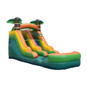 Orient Inflatables pequeño arco iris inflable agua <span class=keywords><strong>ondulado</strong></span> tobogán con piscina - Product Image 6