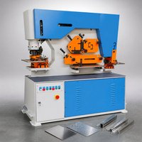Machine hydraulique de découpe, de cisaillement et de rainurage pour l'usinage de l'acier cornière et des tôles en atelier