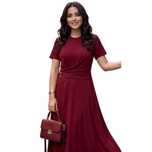 Ropa de Mujer al por Mayor, Elegante, con Estampado Abstracto, de Longitud Media, Cómoda para Uso Diario, Silueta Relajada, Colección Vacaciones - Product Image 1