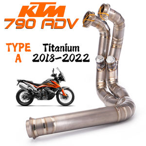 Tubo de conexión frontal para motocicleta <span class=keywords><strong>KTM</strong></span> DUKE 790 890 ADV R RALLY Moto <span class=keywords><strong>Escape</strong></span> silenciador DB Killer Sistema completo aleación de titanio - Product Image 4