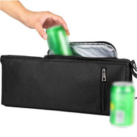 Sac isotherme portable pour boissons d'extérieur avec poignée et fermeture éclair pour le golf, le vin rouge, le cola, les voyages, les bouteilles de nourriture, les sacs isothermes