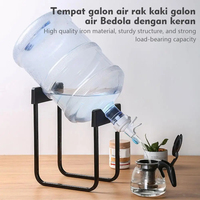 Metall-Gallonen-Wasserkrugständer mit Spenderdüse Organisatoren einfach zu bedienen rutschfeste Trinkwasserkühlgerät Halterung Rack 1 Set