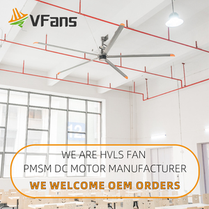 Ventilateurs de plafond industriels VFans, prix d'usine OEM, pour centre logistique en Thaïlande, ventilateur de plafond de grande taille de haute qualité pour Grèce, étable à vaches - Product Image 2