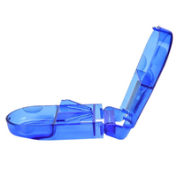 Boîte à pilules transparente en plastique, mini, promotionnelle, pour la vente en gros, avec logo personnalisé, portable et imprimée en sérigraphie