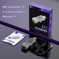 Convertisseur de jeu pour iOS, combo clavier et souris avec connexion USB, rétroéclairage RGB mécanique, 16000 DPI, design ergonomique
