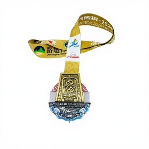 Médaille de défi cycliste caritatif - Conception de vélo 3D Fleur/Pyramide/Ange/Musique Alliage de zinc moulé Forme personnalisable Nom Promotion - Product Image 5