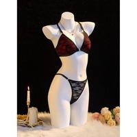 Ensemble sexy en dentelle et broderie transparente, livraison directe d'usine